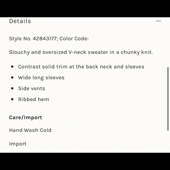 SOLD Free People Take Me Over V-Neck Sweater Oversized Pink - Picture 6 of 6